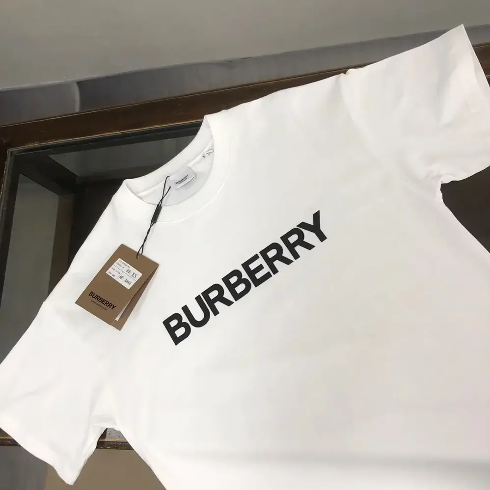 Burberry Logo Cotton T-shirt for Women in White