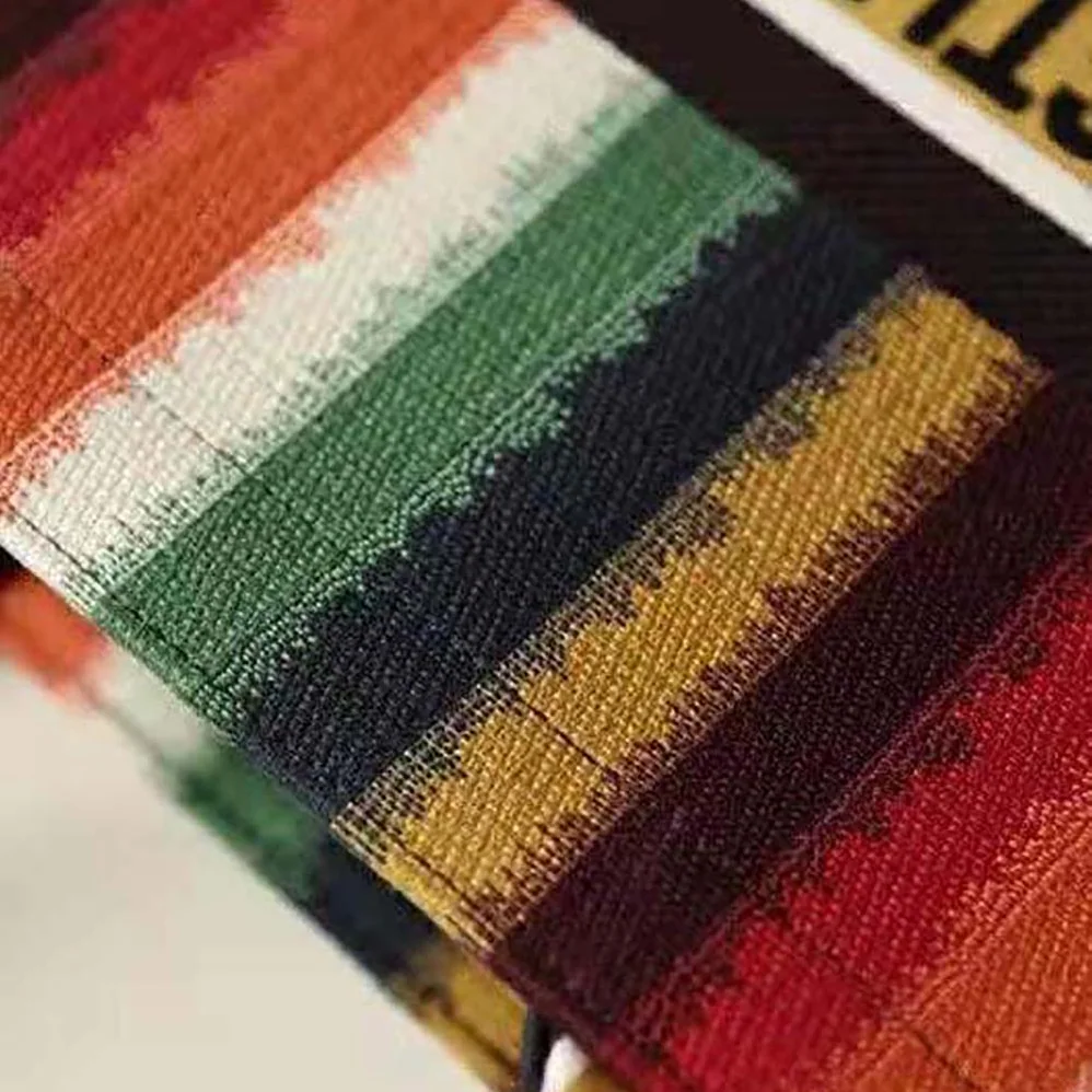 Dior Dior Book Tote Multicolor D for Women in Stripes Embroidery