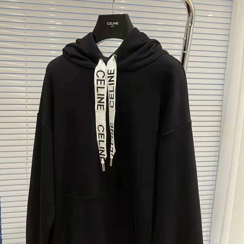 Celine Loose Celine Sweatshirt in Cotton Fleece for Women in Black Celine Loose Celine Sweatshirt in Cotton Fleece for Women in Black