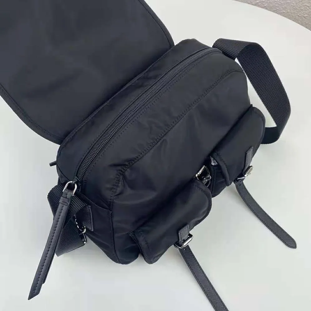 Prada Nylon Shoulder Bag for Women in Black