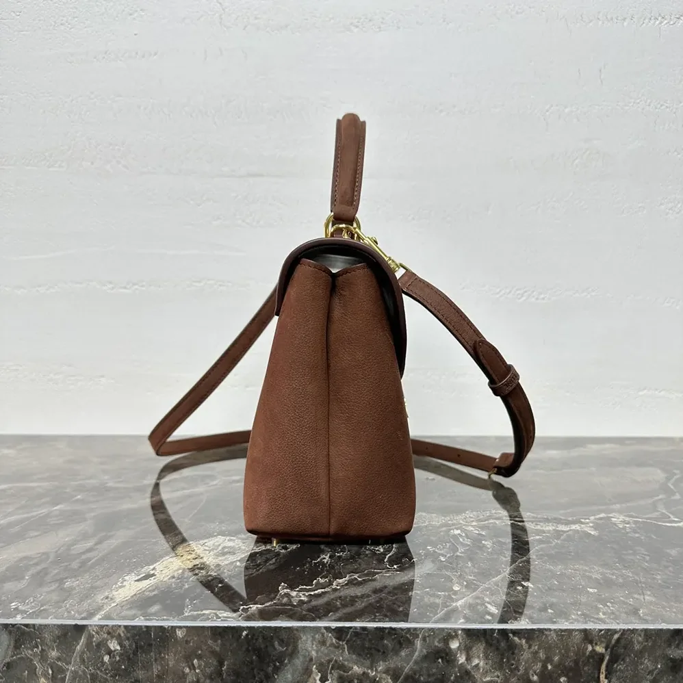 Celine Medium Nino Bag In Nubuck Calfskin for Women in Brown Celine Medium Nino Bag In Nubuck Calfskin for Women in Brown