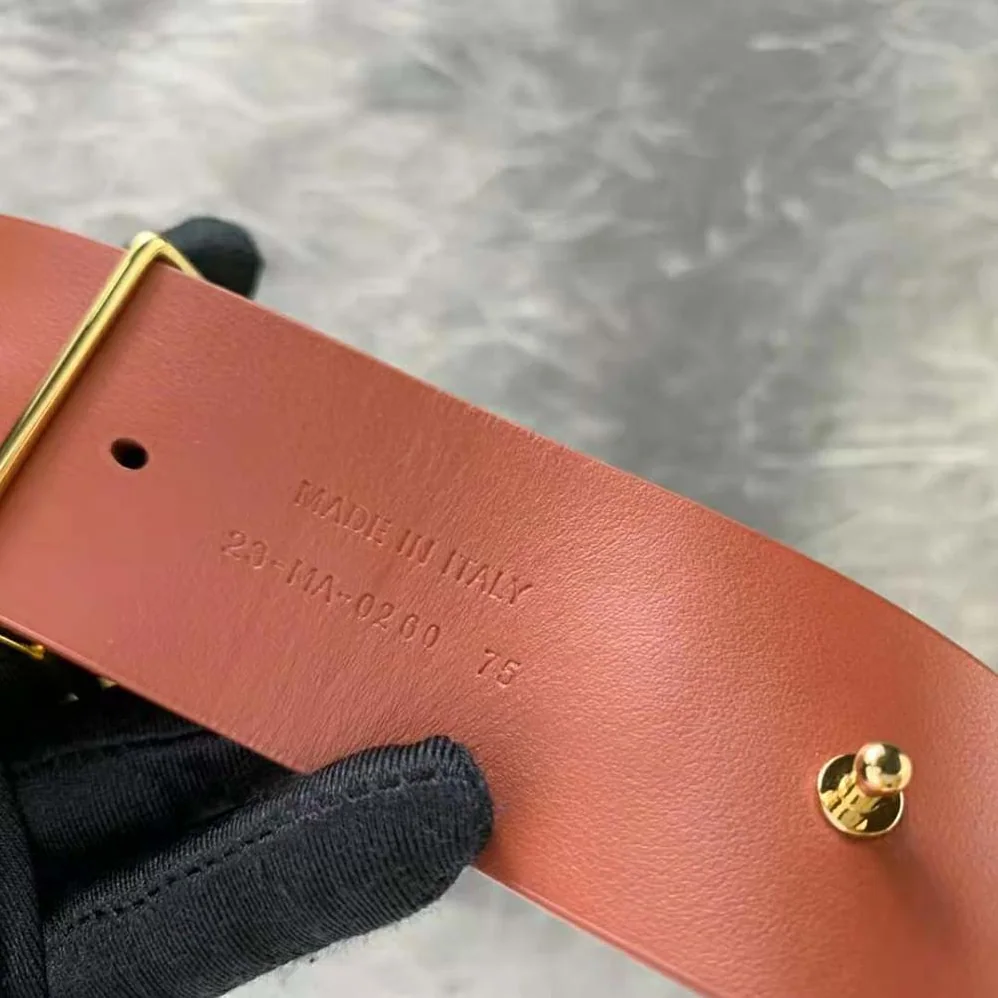 Dior 30 Montaigne Belt Dark Tan Smooth Calfskin, 40 MM for Women
