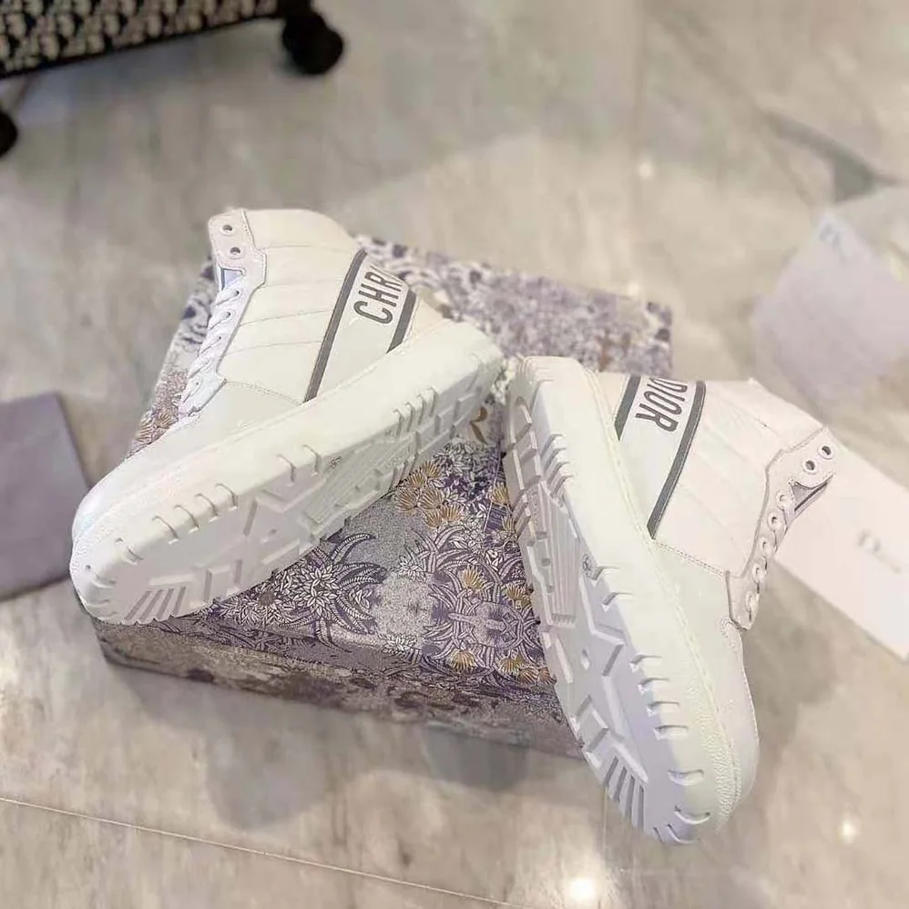 Dior D-Player Sneaker White Quilted Nylon for Women Dior D-Player Sneaker White Quilted Nylon for Women