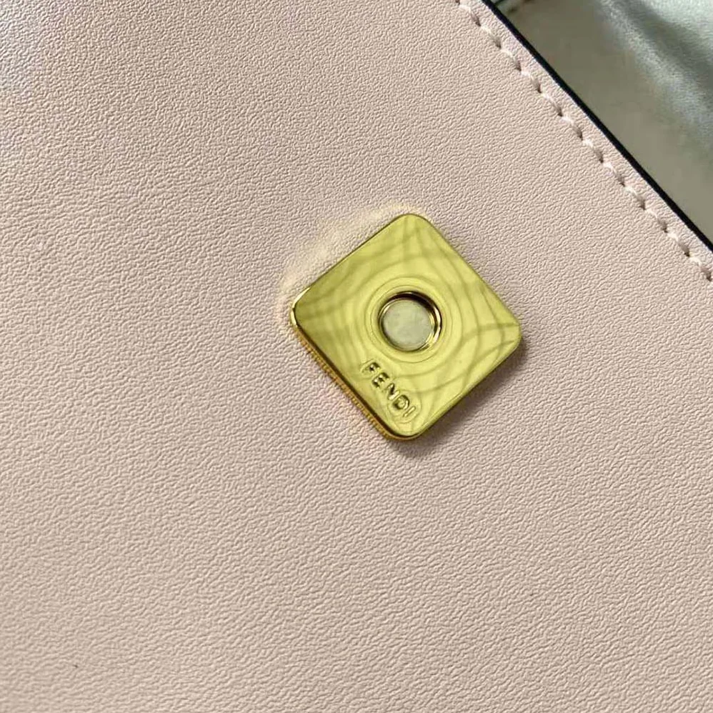 Fendi Cookie Pale Pink Leather Mini Bag for Women Fendi Cookie Pale Pink Leather Mini Bag for Women