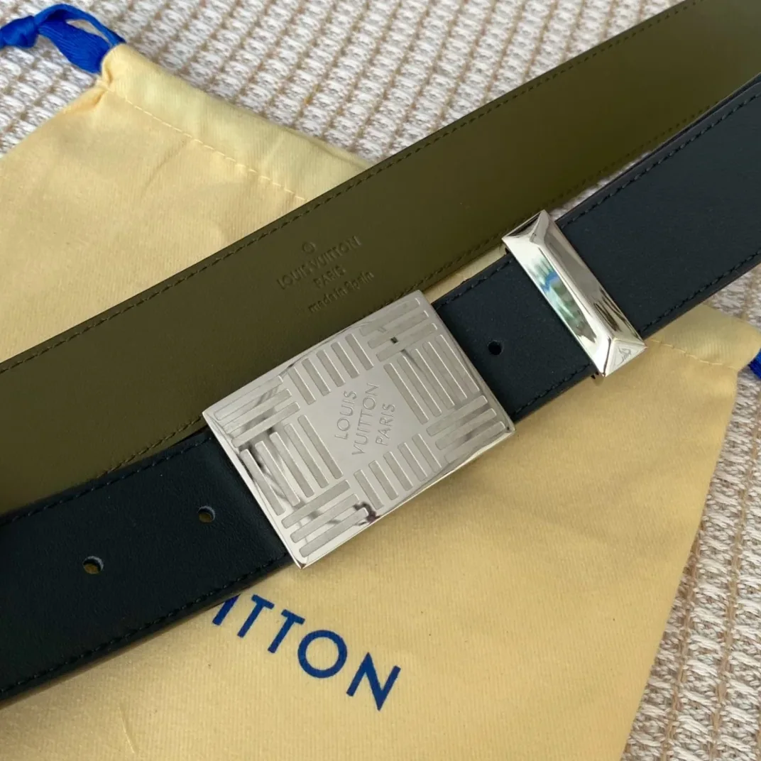 Louis Vuitton Metropole LV Belt Black LV for Women Louis Vuitton Metropole LV Belt Black LV for Women