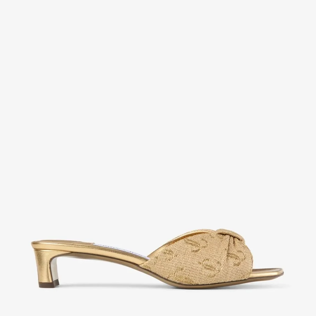 Jimmy Choo Annika Mule 35 Gold ANNIKAMULE35GUH