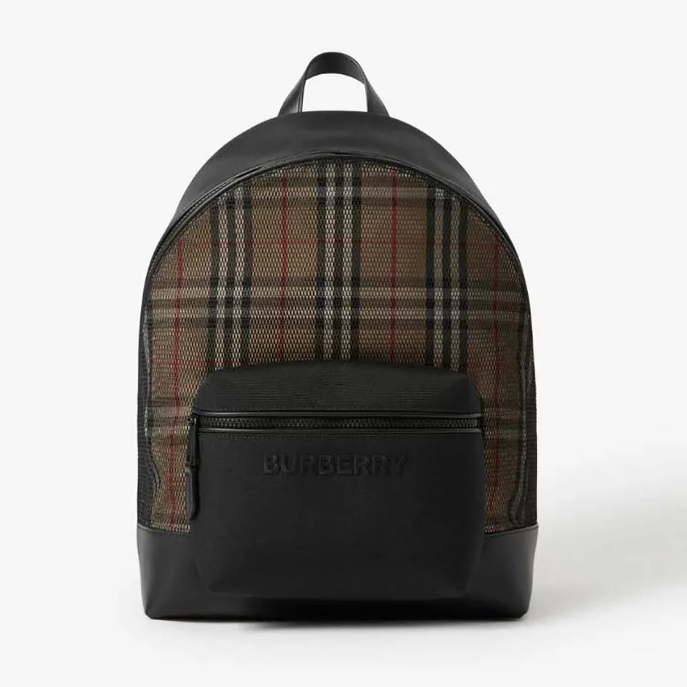 Burberry Check and Mesh Backpack for Women