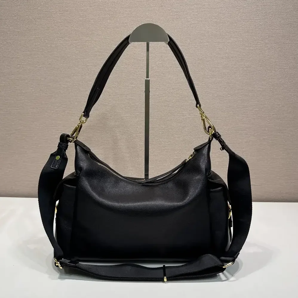 Prada Explore Large Nappa Leather Bag for Women in Black