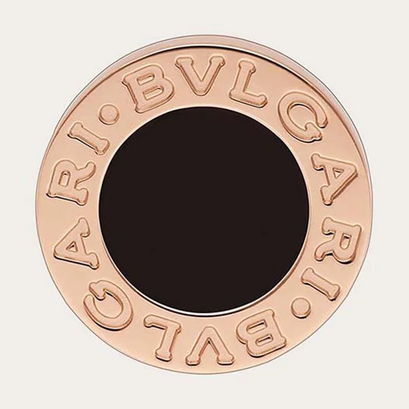 Bvlgari Bvlgari 18 KT Rose Gold Single Stud Earring Onyx for Women Bvlgari Bvlgari 18 KT Rose Gold Single Stud Earring Onyx for Women