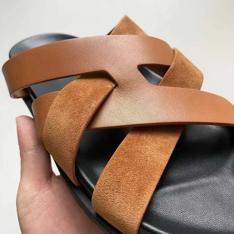 Hermes Kazimir Sandal for Unisex in Brown Hermes Kazimir Sandal for Unisex in Brown