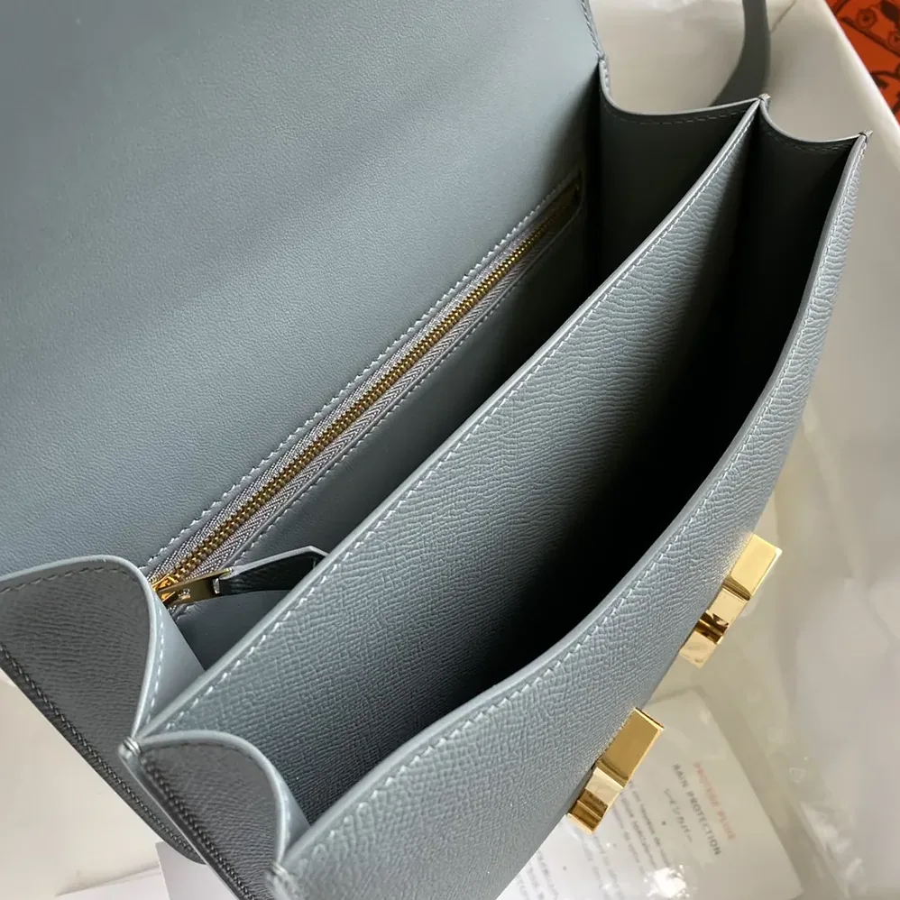 Hermes Constance 24 Bag Epsom Leather for Women in Grey/Gold Hermes Constance 24 Bag Epsom Leather for Women in Grey/Gold