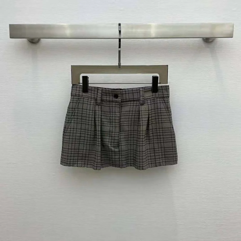 Miu Miu Prince of Wales Check Miniskirt for Women