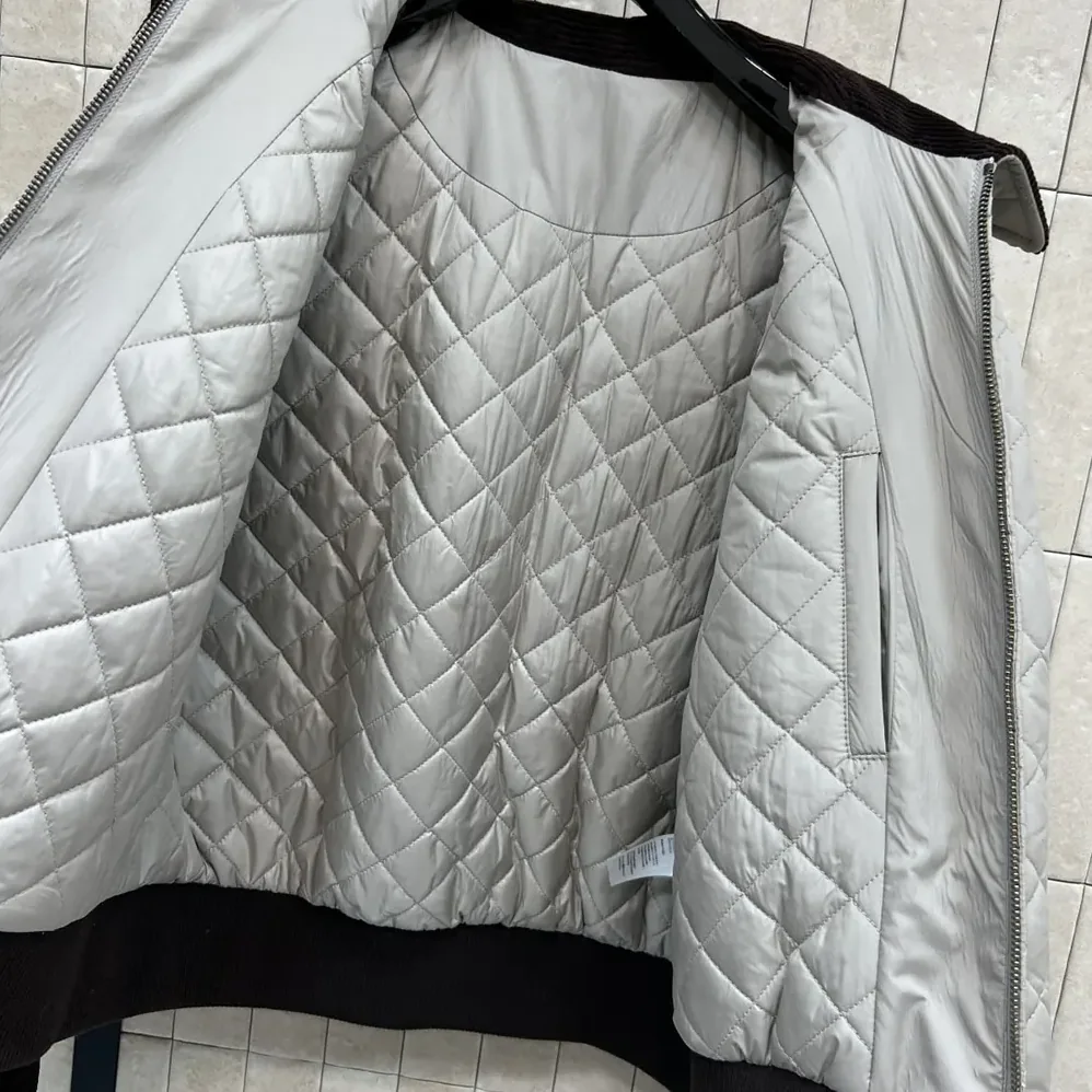 Loewe Short Jacket in Technical Fabric for Women in Grey