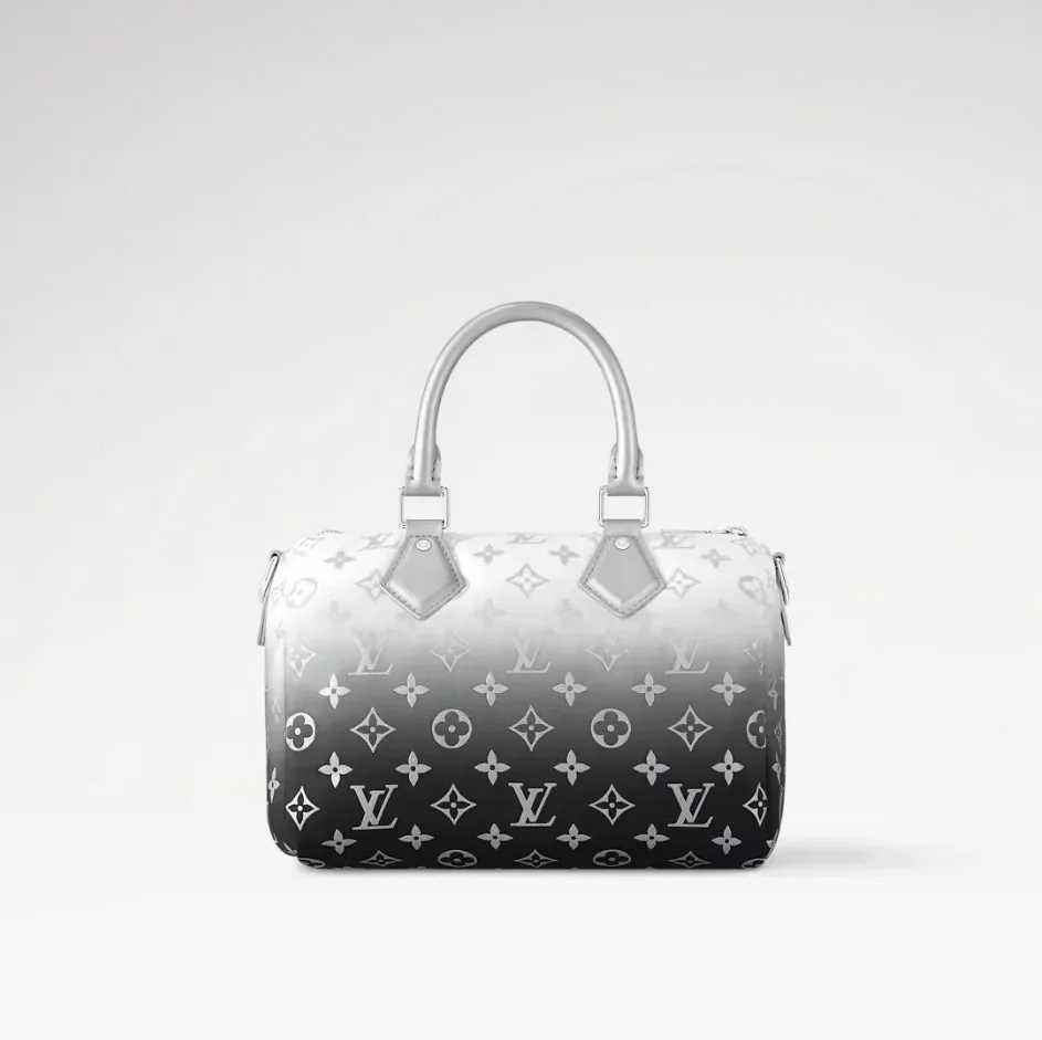 Louis Vuitton Speedy Bandouliere 25 Top Handle Bag in Frost Silver Hardware Louis Vuitton Speedy Bandouliere 25 Top Handle Bag in Frost Silver Hardware