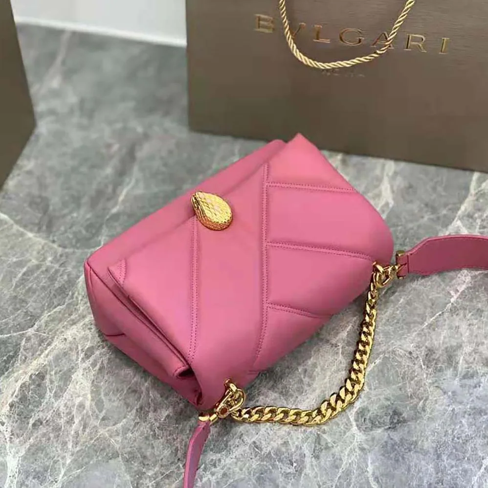 Bvlgari Serpenti Cabochon Crossbody Bag for Women in Pink Bvlgari Serpenti Cabochon Crossbody Bag for Women in Pink