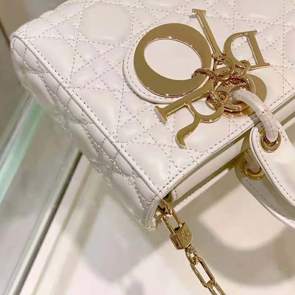 Dior Lady D-Joy Bag Latte Cannage Lambskin for Women