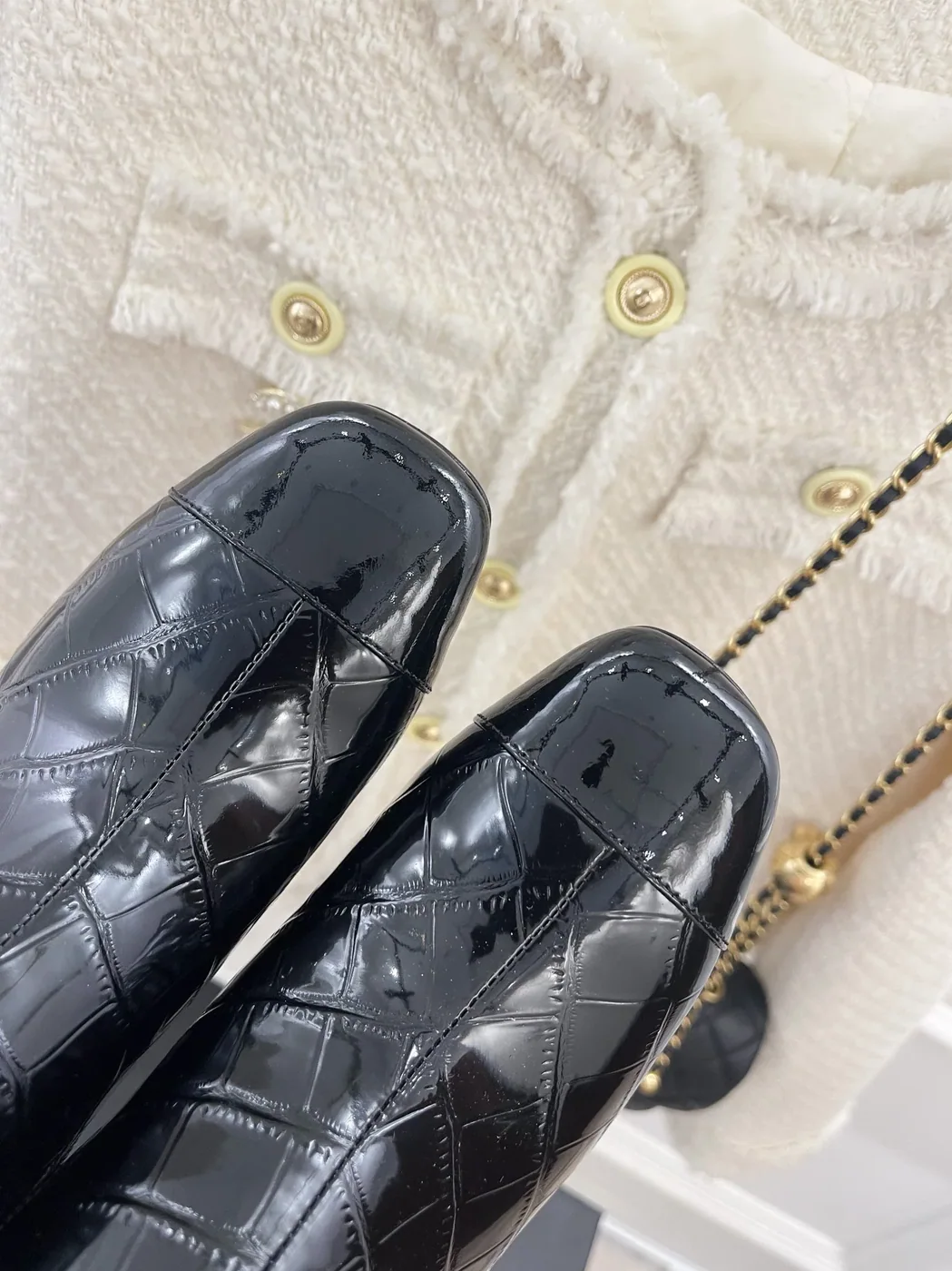 Chanel Short Boots Black for Women