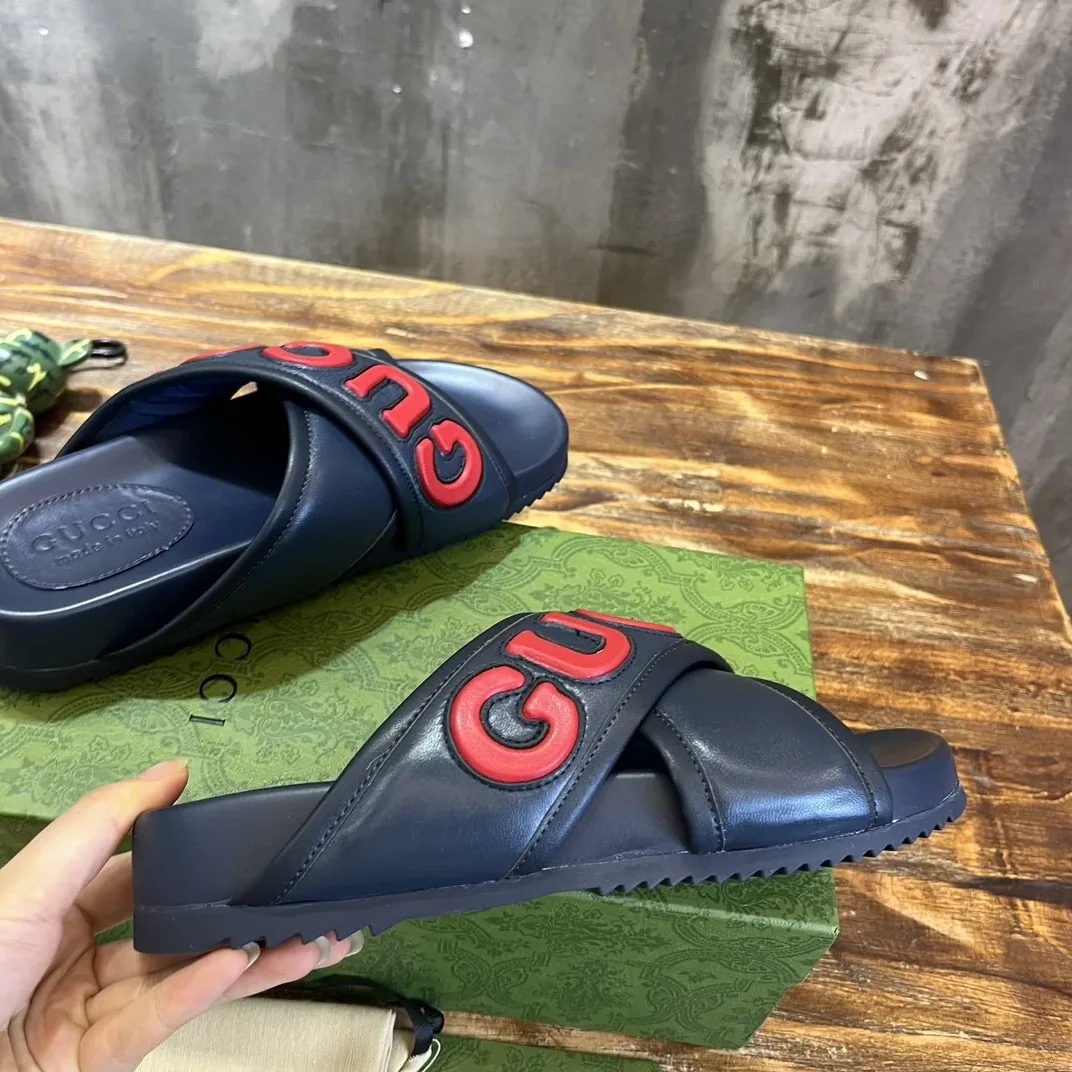 Gucci Sandal Navy Blue for Men