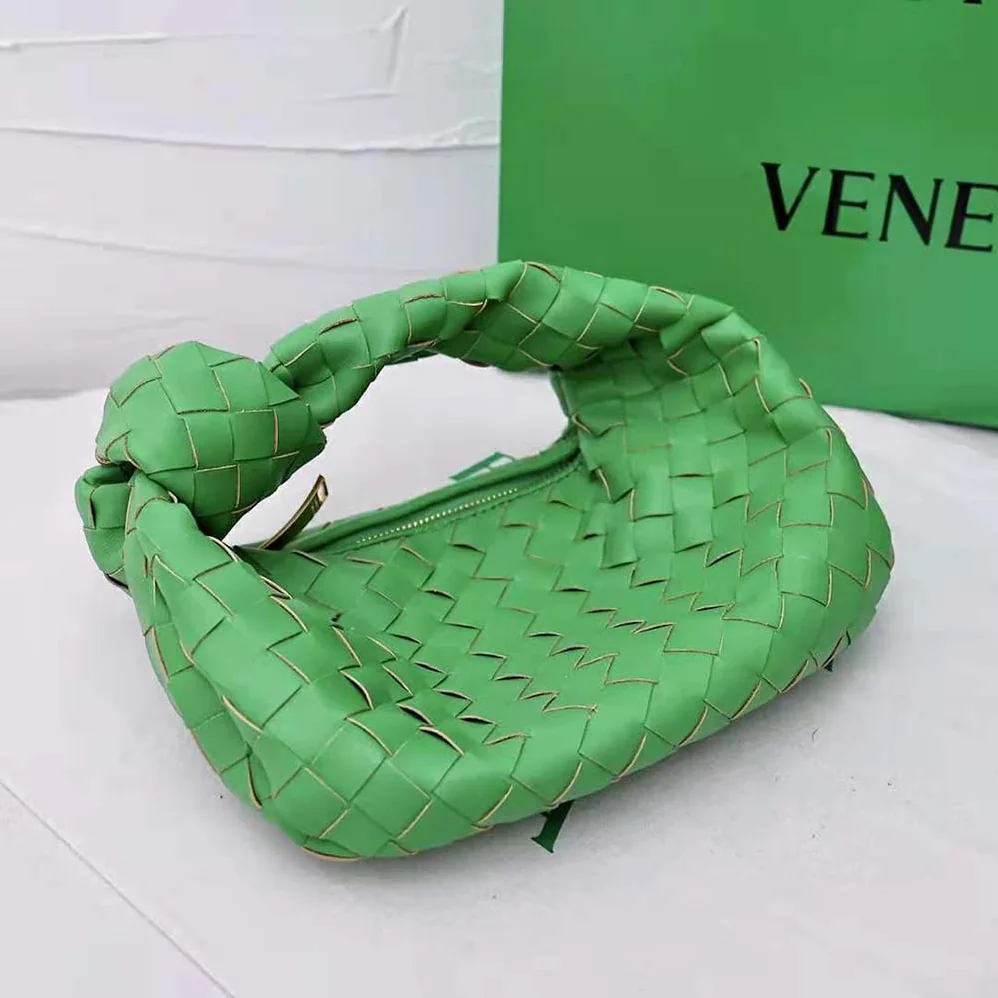 Bottega Veneta Mini Jodie in Lambskin Leather for Women in Green Bottega Veneta Mini Jodie in Lambskin Leather for Women in Green