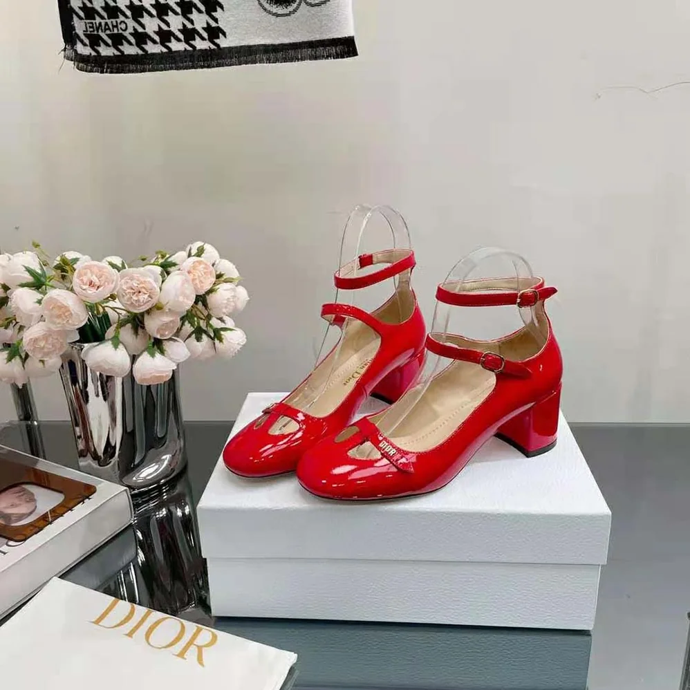 Dior Aime Dior Pump Red Patent Calfskin for Women Dior Aime Dior Pump Red Patent Calfskin for Women
