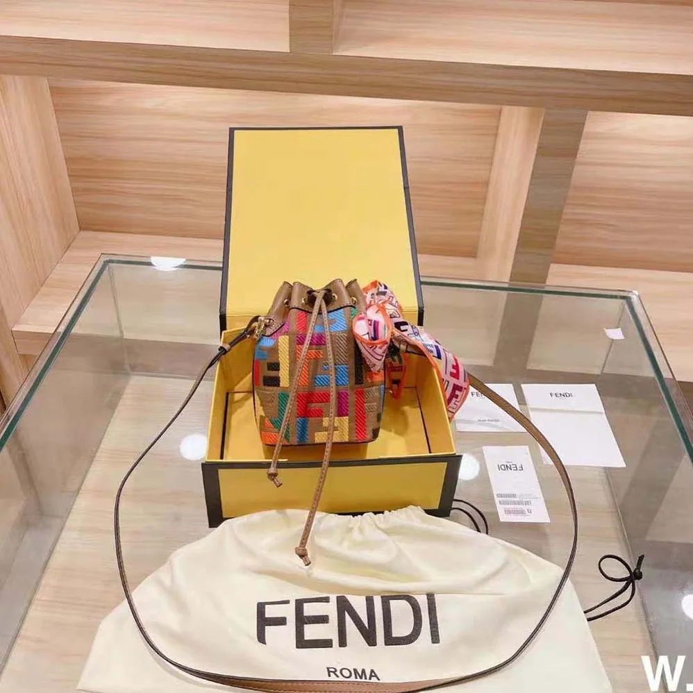 Fendi Mon Tresor Multicolor FF Canvas Mini for Women in Bag Fendi Mon Tresor Multicolor FF Canvas Mini for Women in Bag