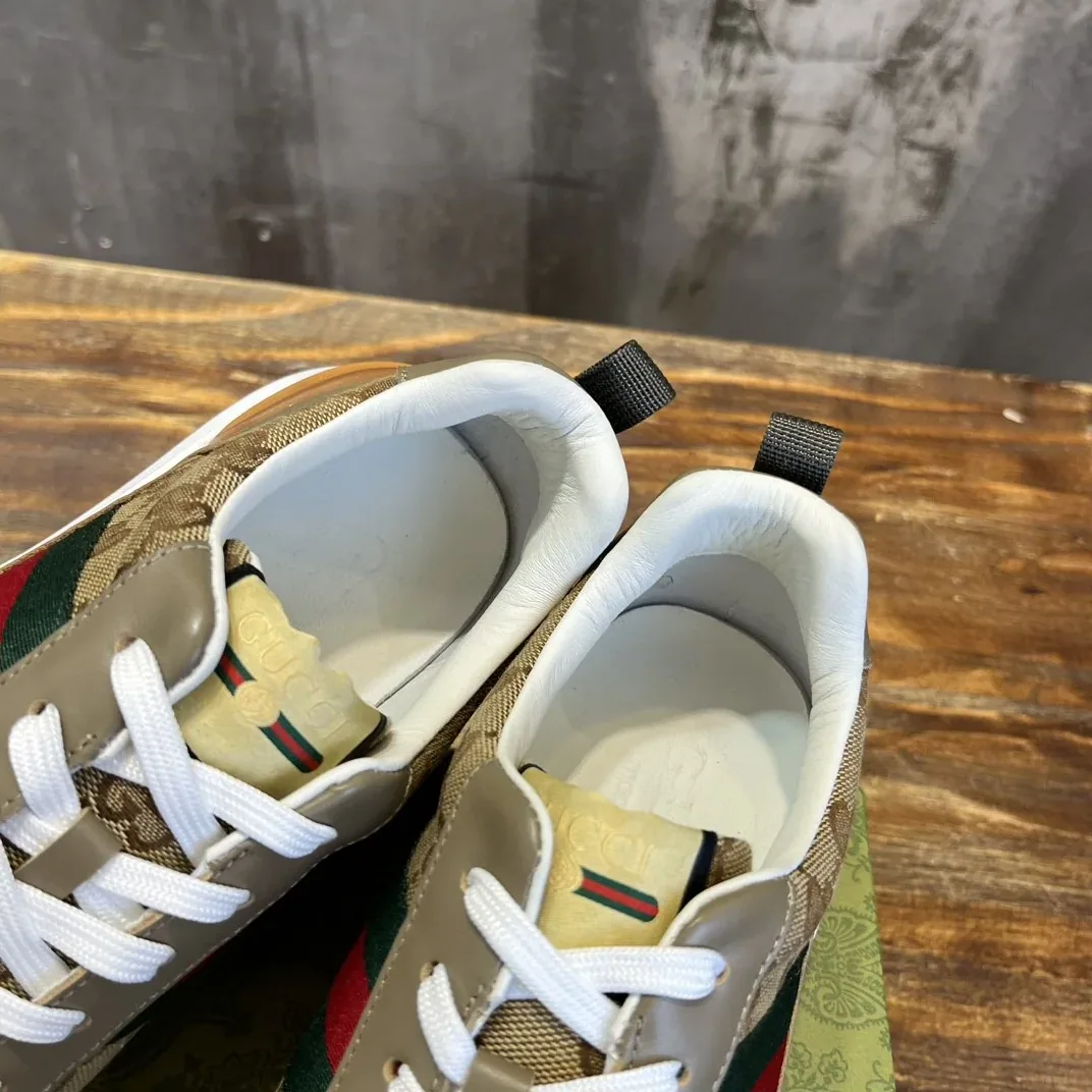 Gucci Sneaker With Web Beige Gucci Sneaker With Web Beige