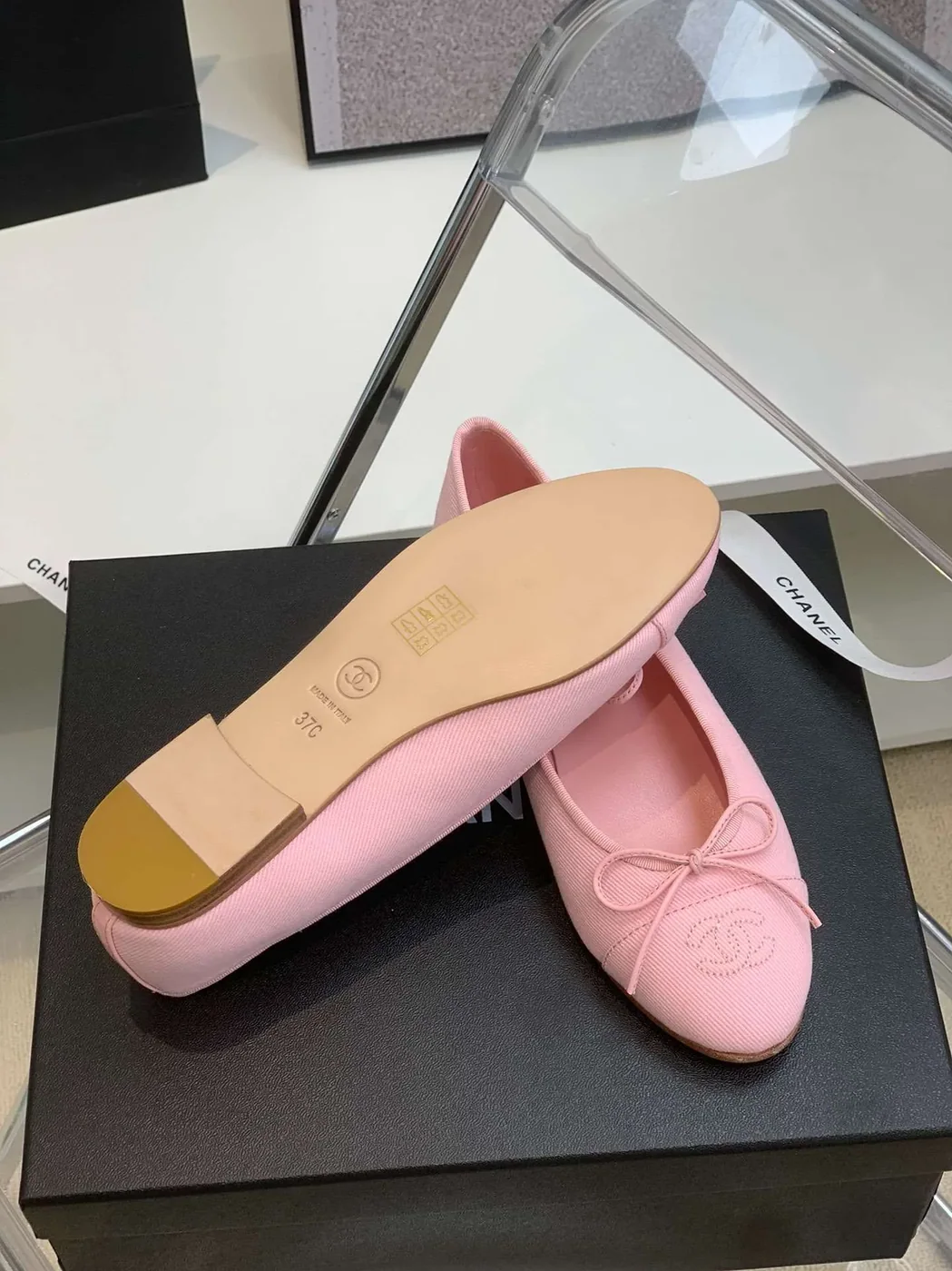 Chanel Ballet Flats Pink