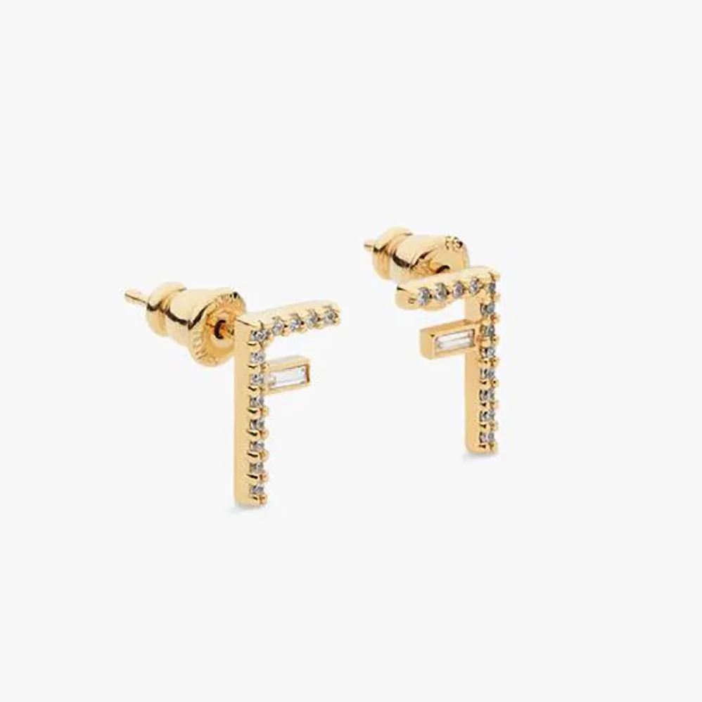 Fendi Fendi First Earrings Gold for Women in Colored Fendi Fendi First Earrings Gold for Women in Colored
