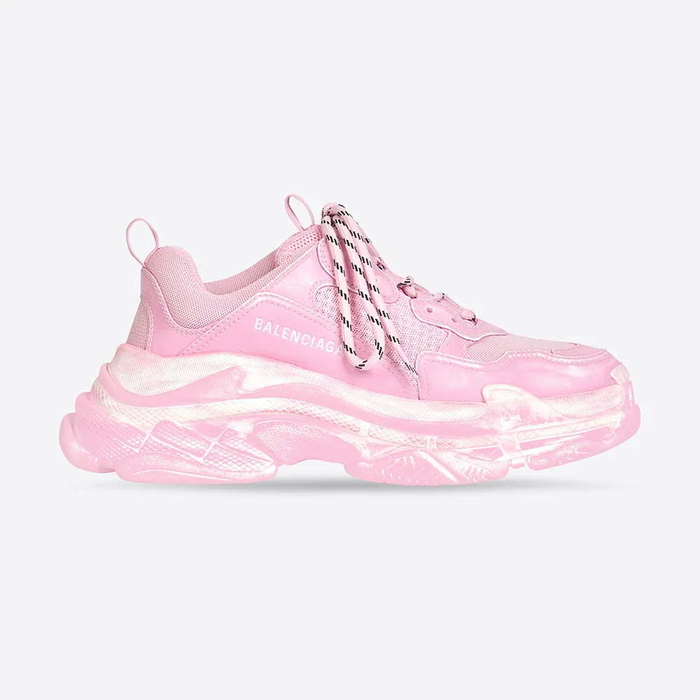 Balenciaga Triple S Faded Sneaker in Pink for Women