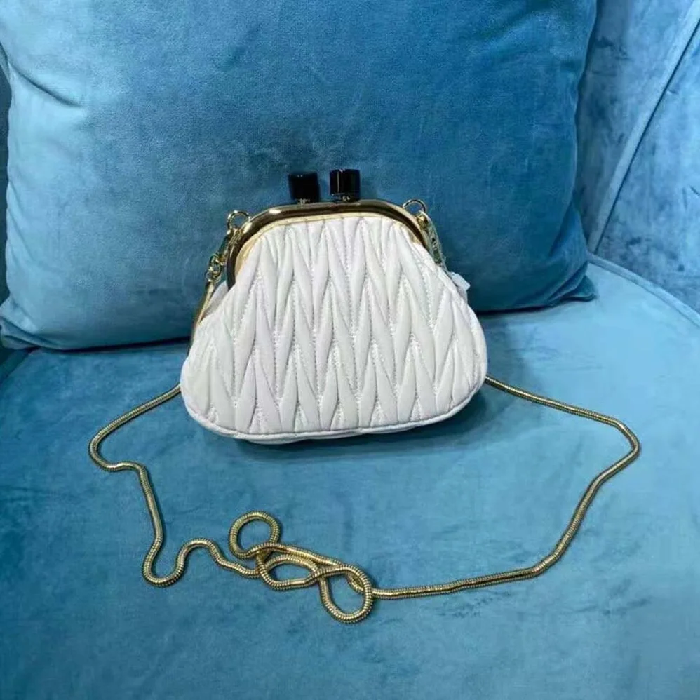 Miu Miu Miu Belle Nappa Leather Mini-Bag for Women in White