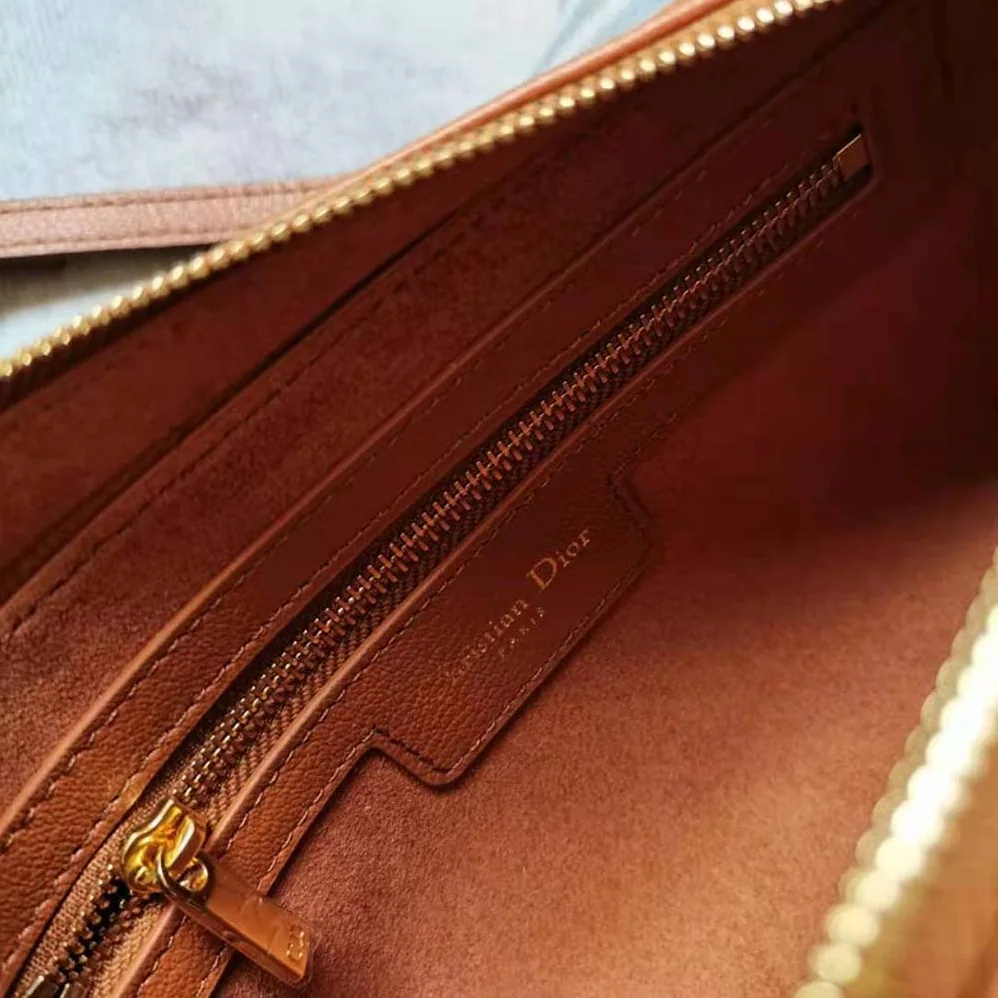 Dior Saddle Double Pouch Goatskin for Women in Brown Dior Saddle Double Pouch Goatskin for Women in Brown