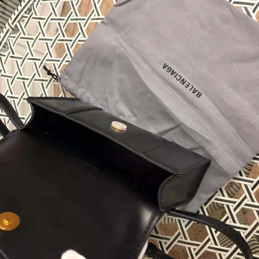 Balenciaga Hourglass Small Beltbag in Black Shiny Box Calfskin for Women Balenciaga Hourglass Small Beltbag in Black Shiny Box Calfskin for Women