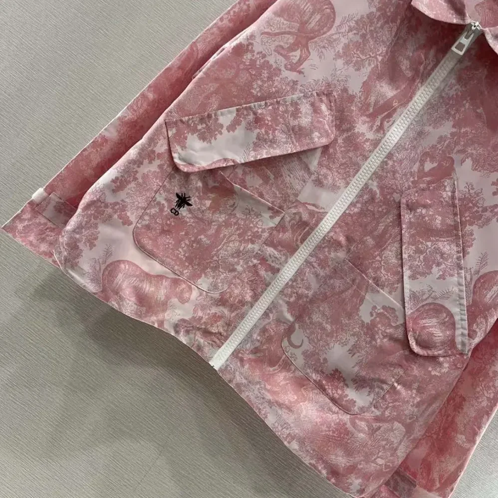 Dior Dioriviera Jacket White Jacquard Technical Taffeta for Women Dior Dioriviera Jacket White Jacquard Technical Taffeta for Women