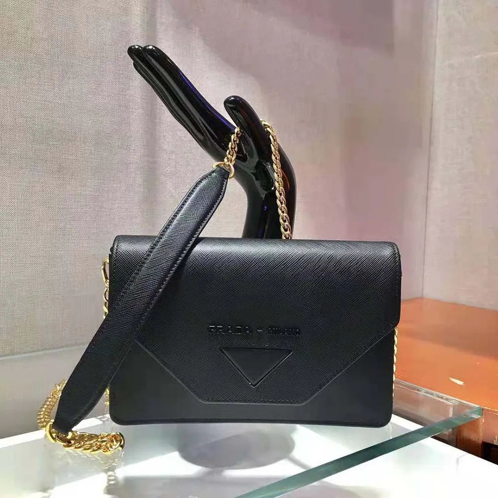 Prada Leather Mini-Bag for Women in Black Prada Leather Mini-Bag for Women in Black