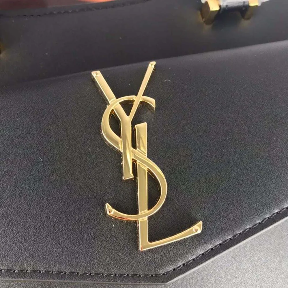Saint Laurent YSL Uptown Medium Tote Shiny Smooth for Women in Black Saint Laurent YSL Uptown Medium Tote Shiny Smooth for Women in Black