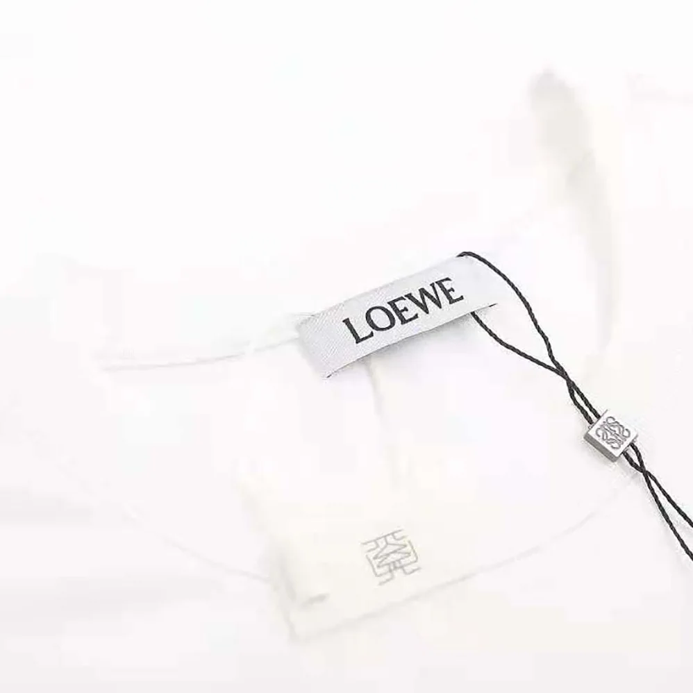 Loewe Debossed Anagram T-shirt in Cotton for Men in White Loewe Debossed Anagram T-shirt in Cotton for Men in White