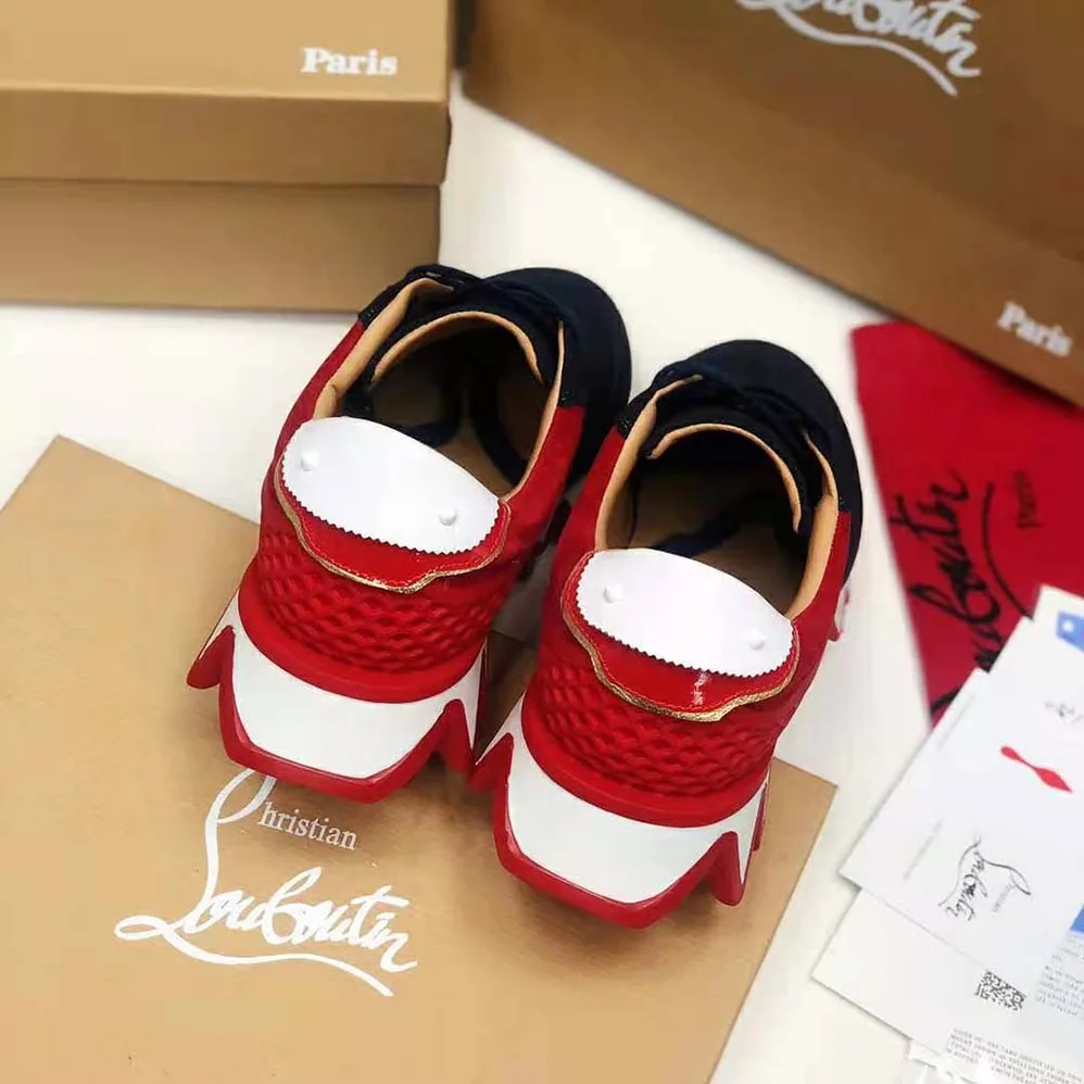 Christian Louboutin Loubishark Flat for Women in Navy Christian Louboutin Loubishark Flat for Women in Navy