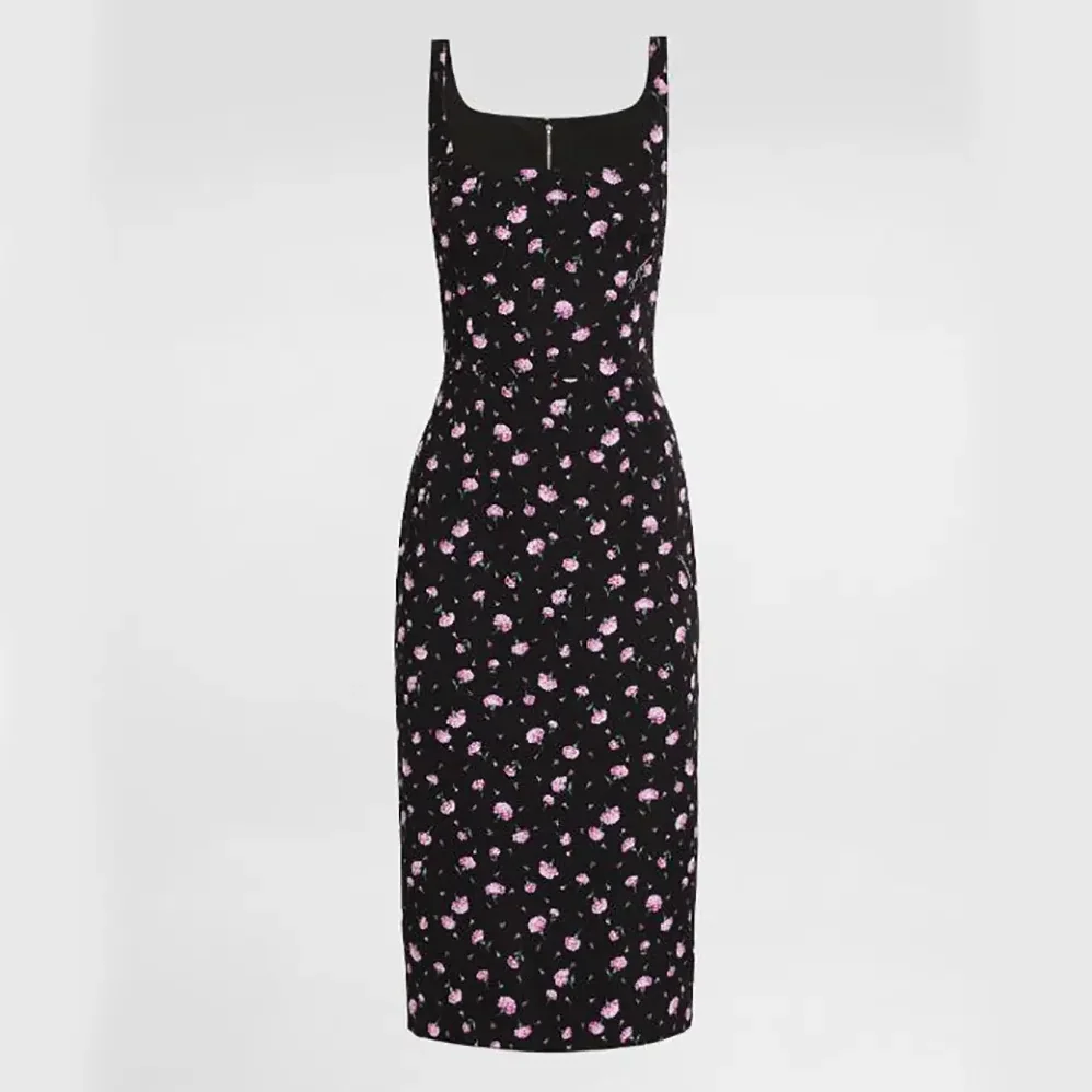 Dolce Gabbana D&G Carnations for Women in Print Sheath Dress