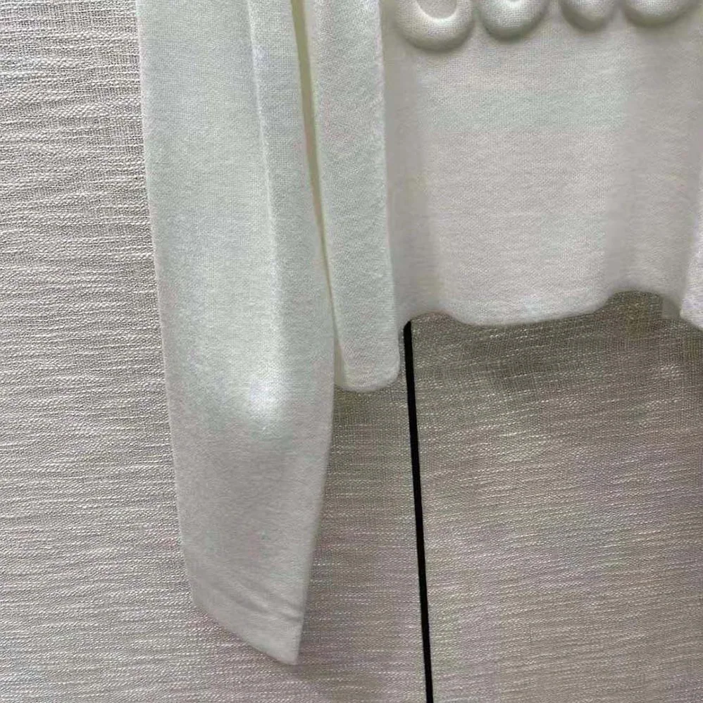 Loewe Anagram Sweater in Wool for Women in White Loewe Anagram Sweater in Wool for Women in White