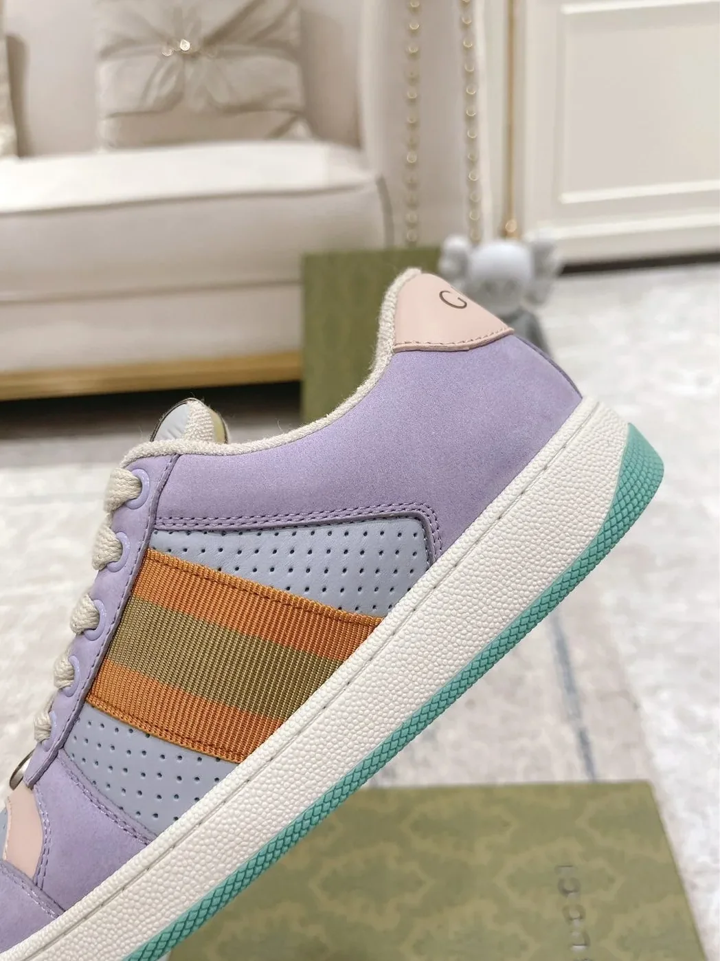 Gucci Gucci Lovelight Screener Sneaker Lilac for Women