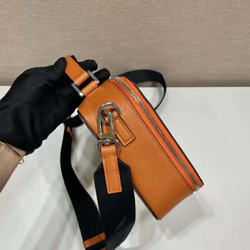 Prada Brique Saffiano Leather Bag for Men in Orange