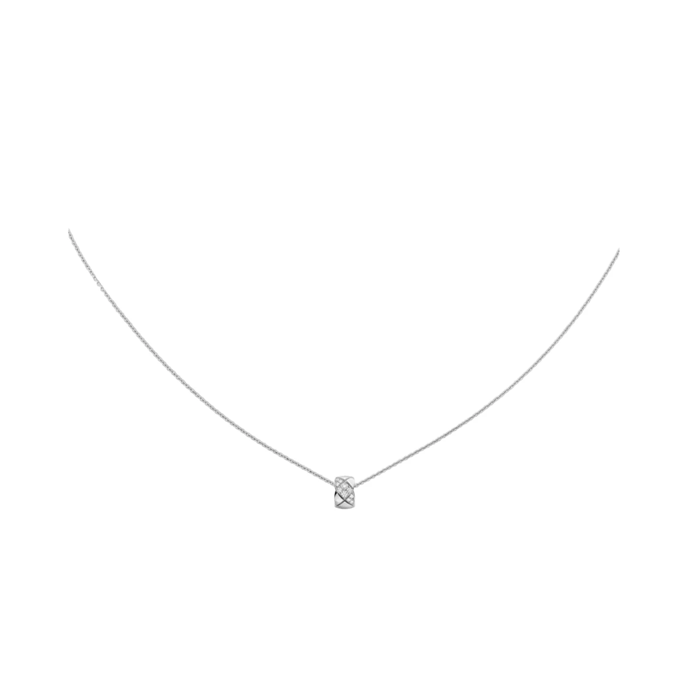 Chanel Coco Crush Necklace Silver Hardware