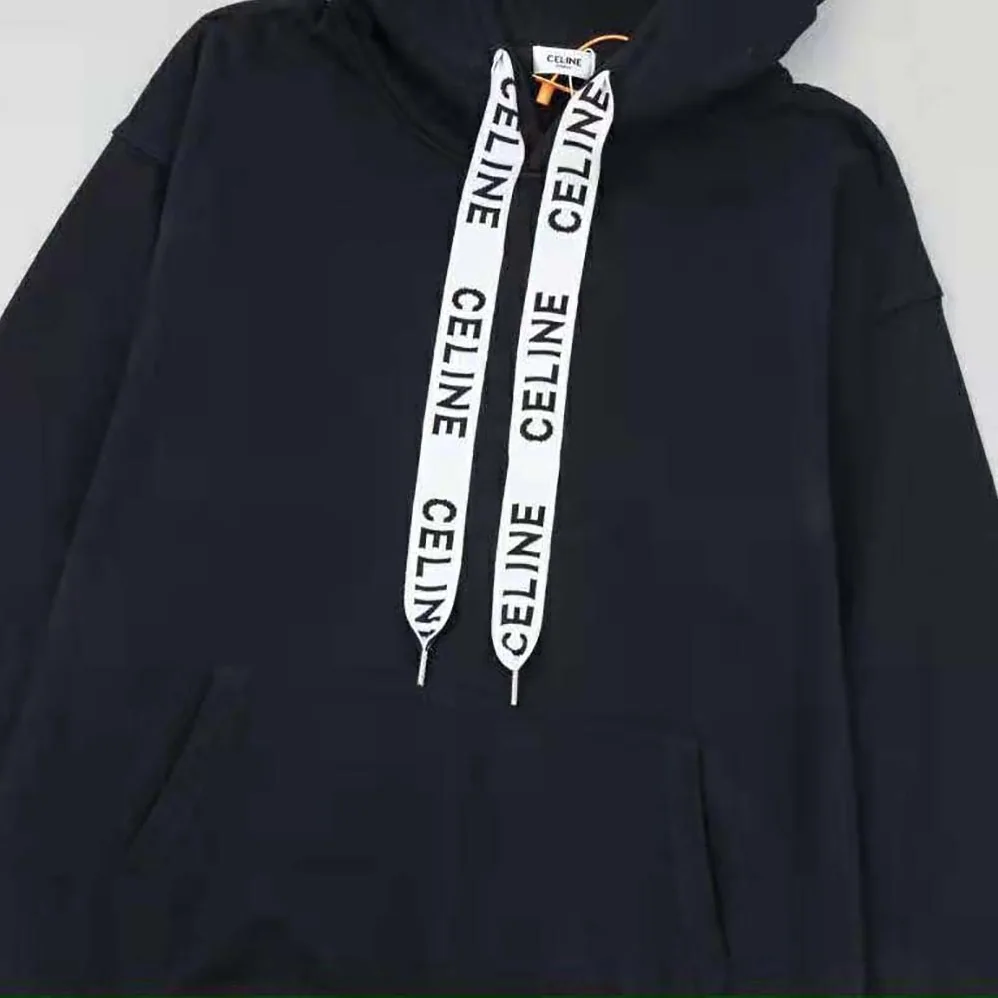Celine Loose Hooded Sweatshirt in Cotton Fleece for Women