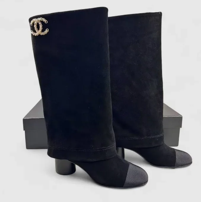 Chanel High Boots Black