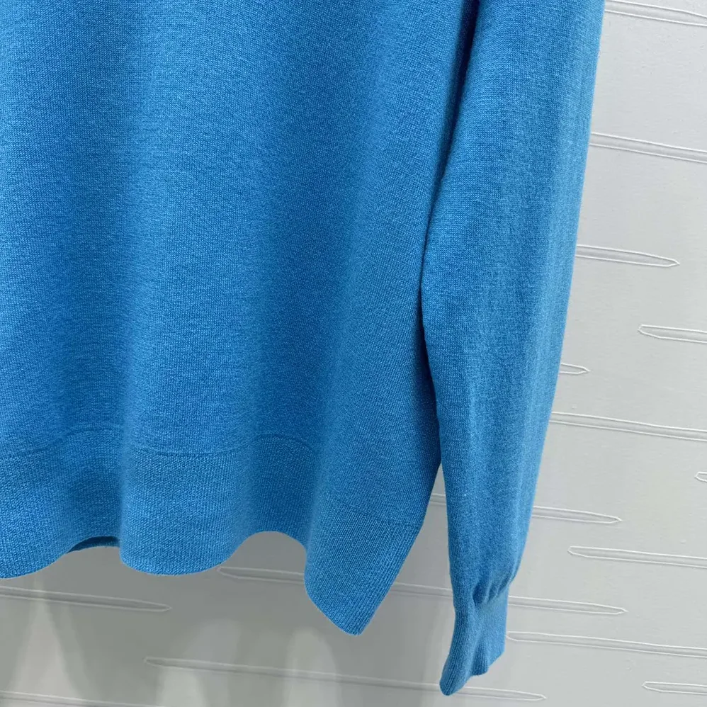 Dior Christian Dior Couture Sweater Blue Wool Blend for Women