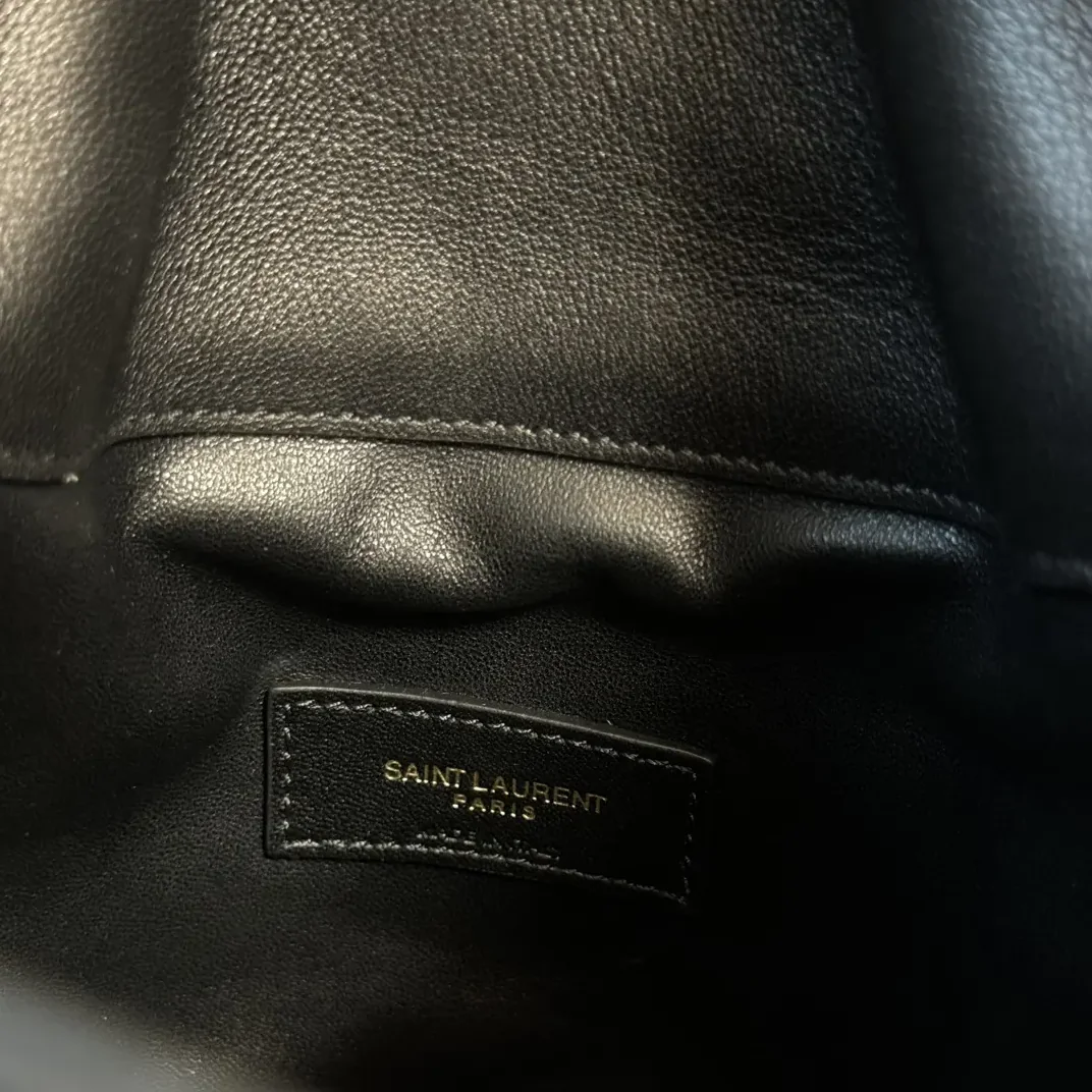 Saint Laurent YSL Gaby Bucket Bag in Lambskin for Women