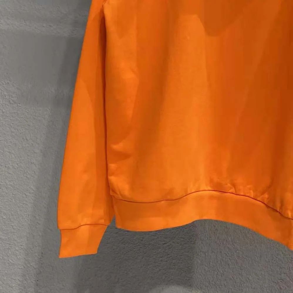 Celine Loose Sweatshirt in Cotton Fleece for Women in Orange Celine Loose Sweatshirt in Cotton Fleece for Women in Orange
