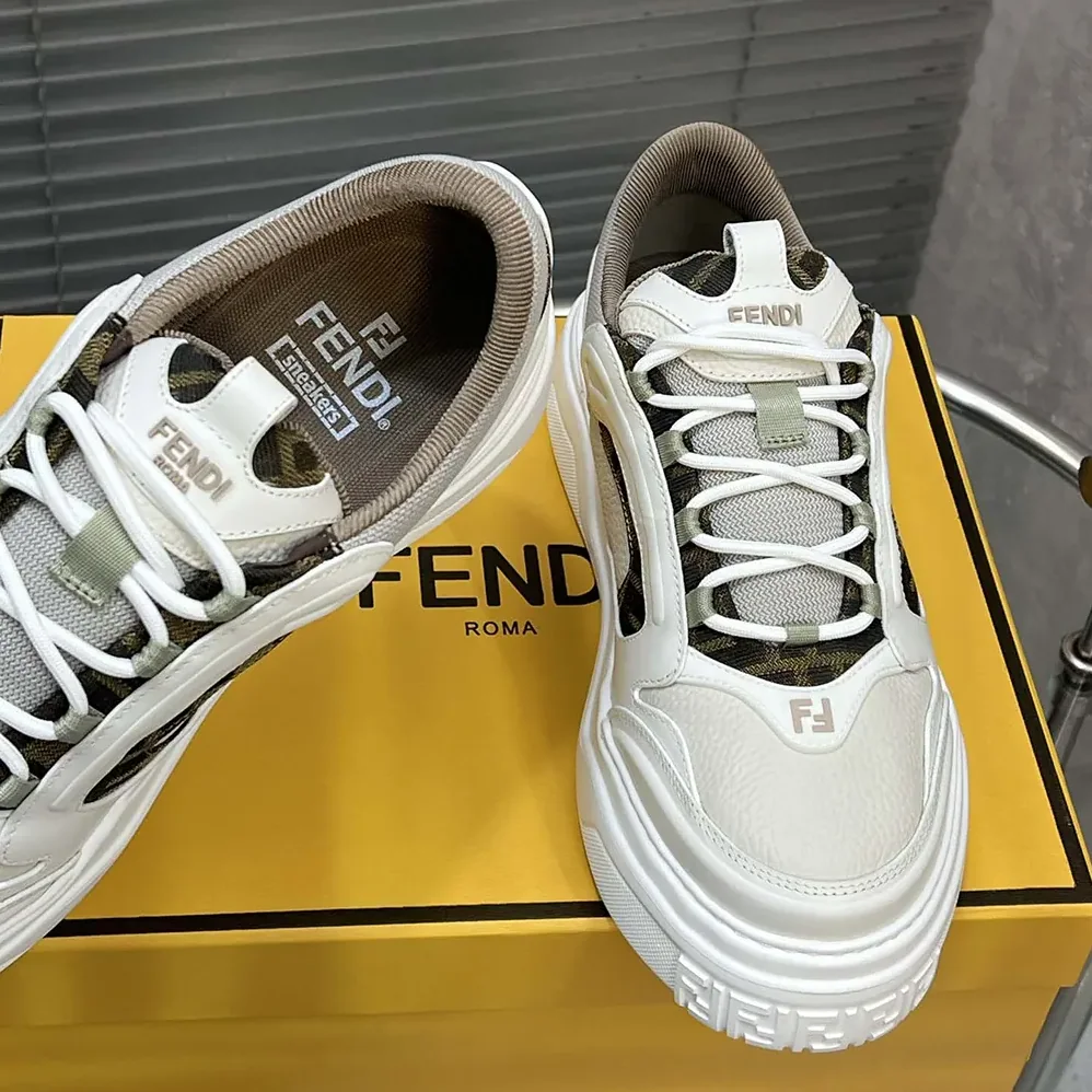 Fendi Force Sneakers White Leather Low for Unisex in tops Fendi Force Sneakers White Leather Low for Unisex in tops