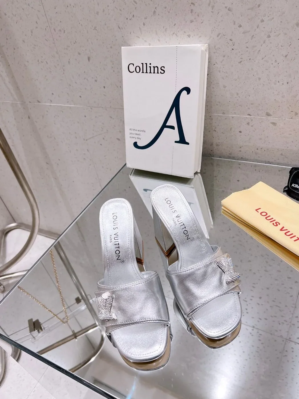 Louis Vuitton Shake Mule Silver 1AB1K9 Louis Vuitton Shake Mule Silver 1AB1K9