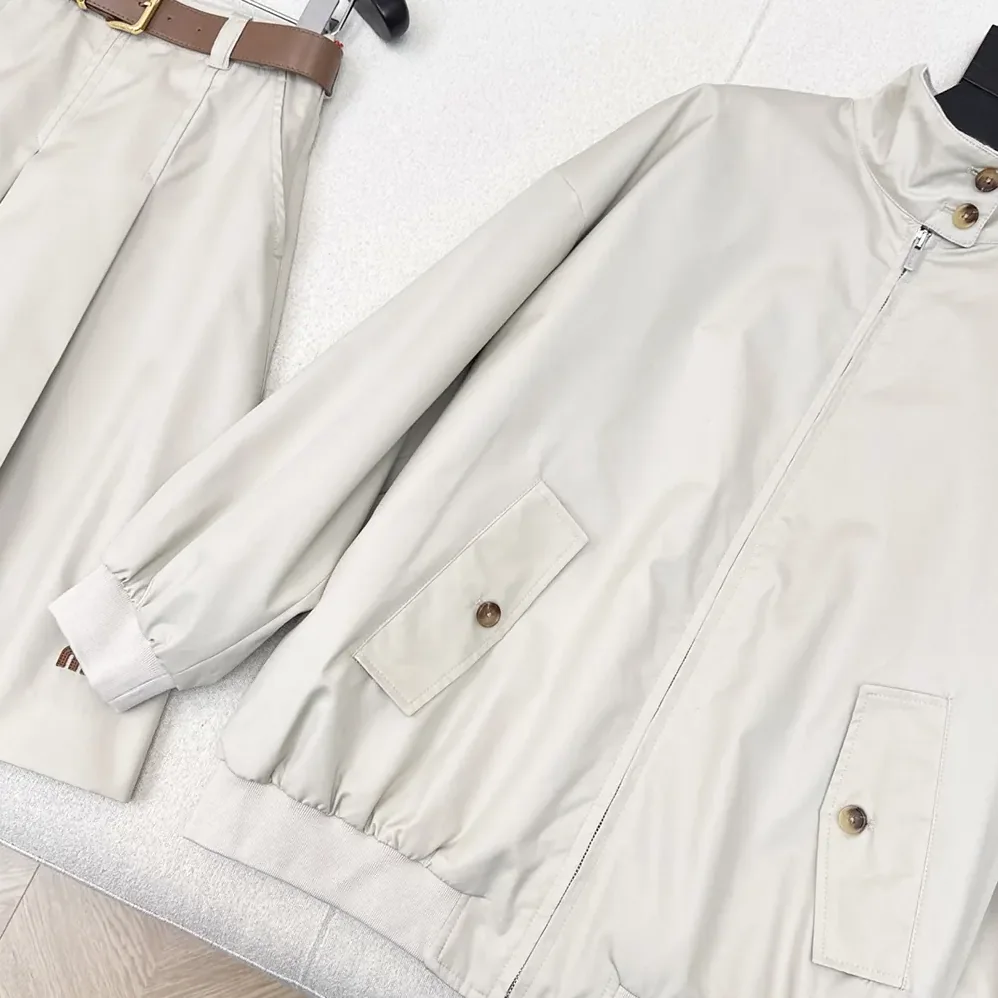 Miu Miu Panama Cotton Blouson Jacket for Women Miu Miu Panama Cotton Blouson Jacket for Women